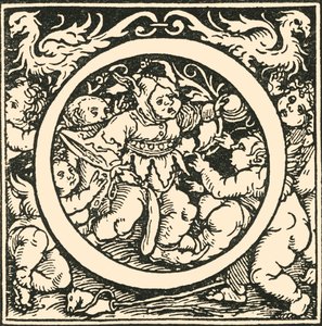 O - Un alphabet par Hans Weiditz, c1520-1521, 1908