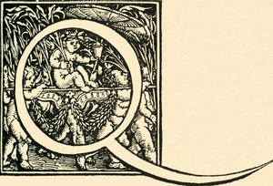 Q - Un alphabet par Hans Weiditz, vers 1520-1521