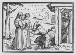 Abraham Reçoit Trois Anges, Genèse XVIII, 2