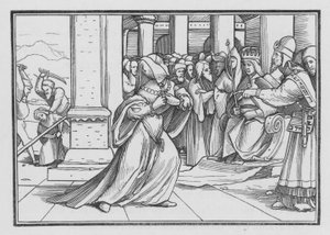 Athalie, pressant vers le temple, est saisie et tuée, 2 Rois XI, 14