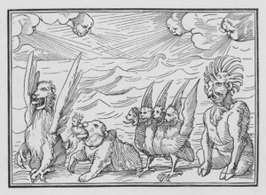 La vision des quatre bêtes de Daniel, Daniel VII, 3