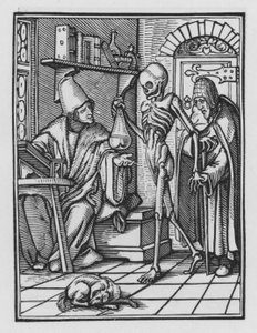 La Danse Macabre de Holbein : Le Médecin