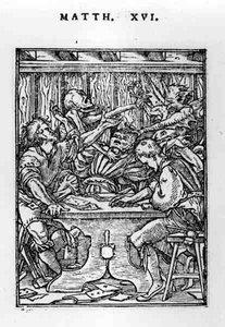 Les Joueurs, de la série La Danse de la Mort, gravé par Hans Lutzelburger (fl.1505-26) c.1526-28