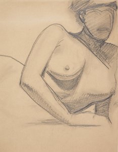 Modèle féminin allongé - Harald Giersing