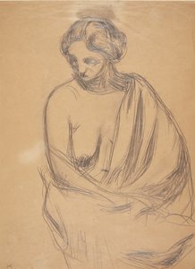 Modèle féminin assis - Harald Giersing