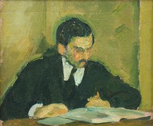 Le peintre Ernst Goldschmidt