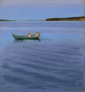 Promenade en bateau sur un lac idyllique - Harald Slott Moller