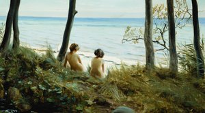 Sur la plage - Harald Slott Moller