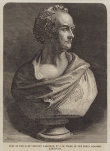 Buste du défunt vicomte Hardinge, par J H Foley