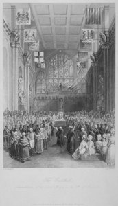 Installation du Lord Maire de Londres au Guildhall, City of London, 1838