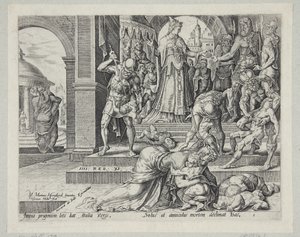 Athalie détruisant la progéniture royale - Harmen Jansz. Muller