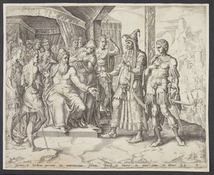Hamor et Shechem demandant la main de Dinah à Jacob - Harmen Jansz. Muller