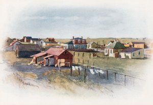 Une ville de prairie, Gleichen, Alberta - Harold Copping