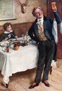 David et le serveur amical - Harold Copping