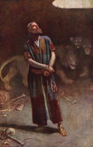 Ancien Testament : Daniel dans la fosse aux lions - Harold Copping