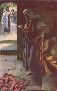 La drachme perdue, illustration de Harold Copping Pictures: The Crown Series, vers 1920