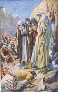 Le coup de la roche, illustration de Pictures That Teach The Crown Series, 1920 - Harold Copping