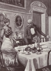 Illustration pour Vanity Fair de William Makepeace Thackeray (lithographie) - Harold Hume Piffard