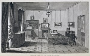Étude de Michael Faraday au deuxième étage de la Royal Institution, de 