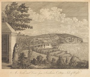 Vue nord-est depuis Sandham Cottage, Île de Wight - Harriet Wilkes
