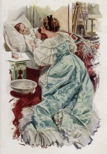 Illustration pour When a Man Marries de Mary Roberts Rinehart - Harrison Fisher