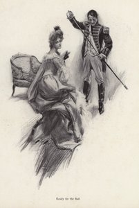 Homme et femme se préparant pour un bal
