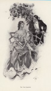 Homme proposant le mariage à une femme - Harrison Fisher