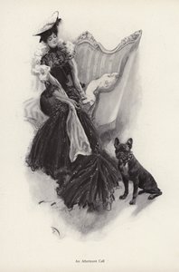 Femme faisant une visite sociale l