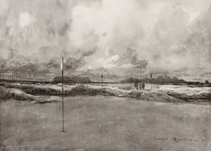 Terrains de golf : Mitcham, le septième green - Harry (1878 1950) Rountree