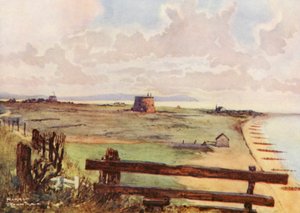 Terrains de golf : Felixtowe, vue générale du parcours - Harry (1878 1950) Rountree