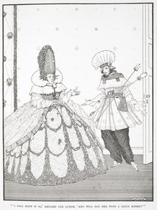 Je le veux ainsi, répondit la Reine, et je la mangerai avec une Sauce Robert. Illustration pour l