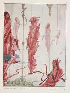 Le Patriote Mourant. "Et les morts vêtus de rouge et les lys de mer au-dessus
 se balancent quand les longs vents soufflent" - Harry Clarke