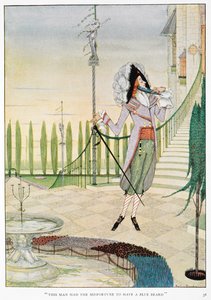 Barbe-Bleue caressant sa barbe - Harry Clarke
