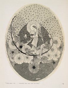 Au Printemps à Venir. "Avec une clé magique... déverrouillant les bourgeons qui gardent les roses". - Harry Clarke