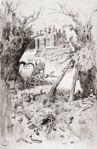 Bleak House. Illustration par Harry Furniss pour le roman de Charles Dickens Bleak House, de l