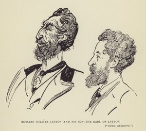 Edward Bulwer Lytton et son fils le Comte de Lytton, Owen Meredith