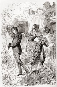 Estella et Pip dans le jardin de Miss Havisham.