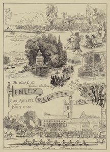Régate de Henley, 1876 - Harry Furniss