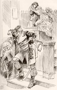 Illustration pour le roman A Tale of Two Cities de Charles Dickens - Harry Furniss