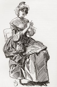 Illustration pour le roman de Charles Dickens Un conte de deux villes - Harry Furniss