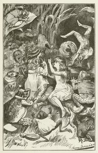 Illustration pour Sylvie et Bruno par Lewis Carroll - Harry Furniss