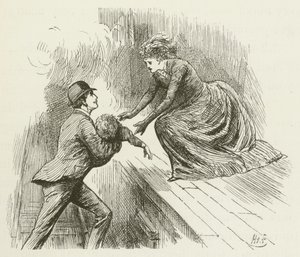 Illustration pour Sylvie et Bruno par Lewis Carroll - Harry Furniss