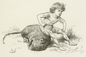 Illustration pour Sylvie et Bruno par Lewis Carroll - Harry Furniss