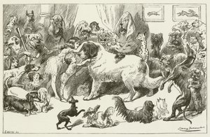 Illustration pour Sylvie et Bruno par Lewis Carroll - Harry Furniss