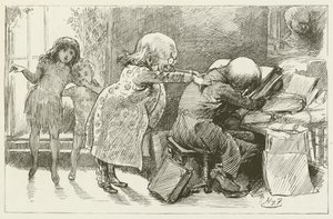 Illustration pour Sylvie et Bruno par Lewis Carroll - Harry Furniss