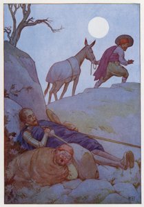 Illustration pour Don Quichotte (lithographie couleur) - Harry George Theaker