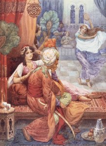 Prince Ahmed et la fée Banou, illustration tirée de "Children