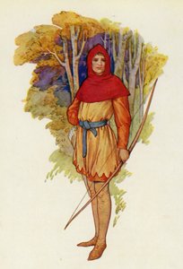 Robin était un aventurier même dans sa jeunesse (lithographie couleur) - Harry George Theaker