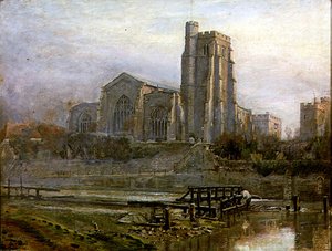 La vieille église au lever du soleil - Harry Goodwin