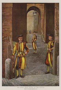Les gardes suisses du Pape au Vatican - Harry Hamilton Johnston
